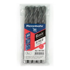 Сверло по металлу, ЦХ, 10,0x133 мм, HSS-R, 5шт/уп, RENNBOHR BASIC PROM